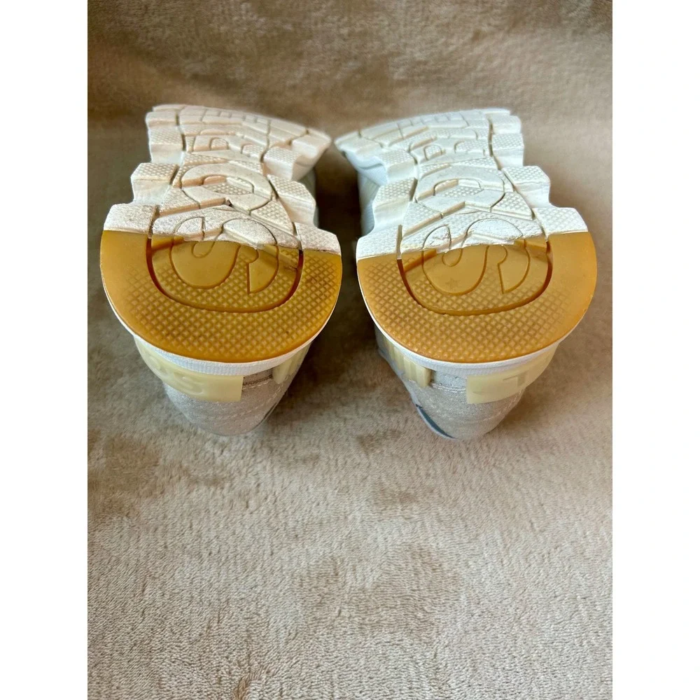 Sorel Womens 7.5 Kinetic Lite Strap Sneaker White Cream Athletic Shoe Suede - Picture 8 of 9